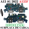 SAMSUNG A13 4G 2022 A135F A135 - PLACA DE CARGA ORIGINAL service pack
