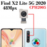 Oppo Find X2 Lite 5G 2020 CPH2005 - Camara trasera 48 Mpx - ORIGINAL