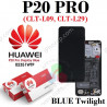 Huawei P20 Pro (CLT-L09, CLT-L29) - PANTALLA SERVICE PACK CON MARCO BLUE TWILIGHT