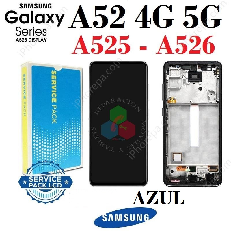 SAMSUNG A52 4G A525F / A52 5G A526F - PANTALLA SERVICE PACK azul