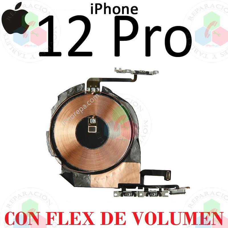 iPhone 12 / iPhone 12 Pro -  antena nfc + BOBINA + ENCENDIDO + VOLUMEN
