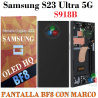 SAMSUNG S23 Ultra 5G 2023 S918B s918 - PANTALLA bf8 SOFT oled MARCO negro