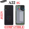 Samsung A22 4G A225F a225 2021 A225 - tapa compatible con lente - negro