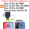 Xiaomi Redmi Note 12 Pro 4G 2023 / Redmi Note 11 Pro 5G 2022 / Note 11 Pro Plus 5G 2021 / Poco X4 Pro 5G - Camara trasera princi