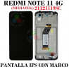Xiaomi Redmi Note 11 4G (MediaTek)   21121119SC  - PANTALLA compatible ips CON MARCO
