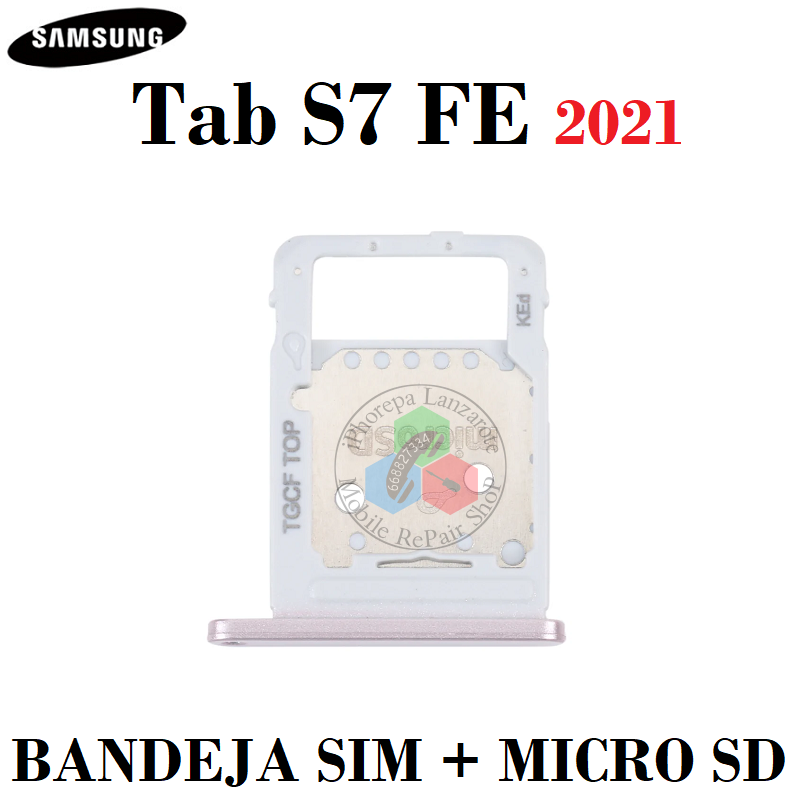 Samsung Tab S7 FE 2021 T733N / T736B - bandeja sim + micro sd