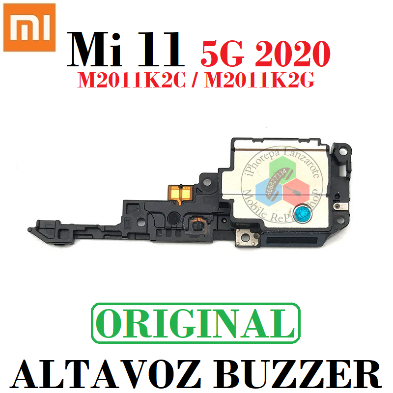 Xiaomi Mi 11 5G 2020 M2011K2C / M2011K2G - Altavoz Buzzer - Original