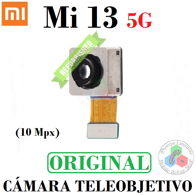 Xiaomi Mi 13 5G 2022 2211133G - Camara trasera teleobjetivo 10 Mpx - ORIGINAL REFURBISHED