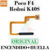Xiaomi Redmi K40S / Poco F4 - Flex encendido + sensor de huella - Negro - Original
