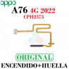 Oppo A76 4G 2022 CPH2375 - Flex encendido + sensor de huella - Negro - Original