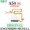Oppo A54 5G CPH2195 - Flex de encendido + sensor de huella - Negro - Original