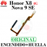 Huawei Honor X8 4G / Nova 9 SE TFY-LX1 / TFY-LX2 / TFY-LX3 - Flex encendido + sensor de huella - Negro - Original