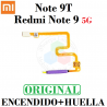 Xiaomi Redmi Note 9 5G / Note 9T - Flex encendido + sensor de huella - Violeta - Original
