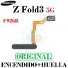 Samsung Galaxy Z Fold3 5G 2021 F926B - Flex de encendido + sensor de huella - Negro - ORIGINAL
