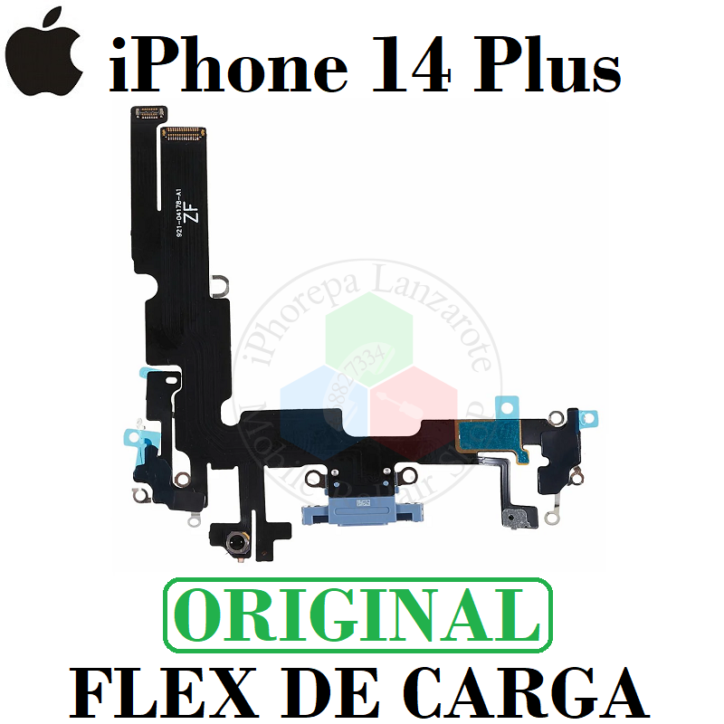 iPhone 14 Plus 5G 2022 A2886 - FLEX DE CARGA ORIGINAL refurbished - negro