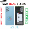 SAMSUNG A52 4G A525F / A52 5G A526B / a52s a528b - TAPA TRASERA con lente - AZUL - ORIGINAL