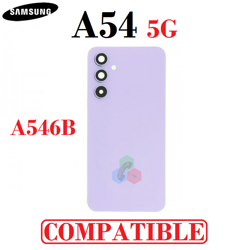 Samsung A54 5G 2023 A546B - Tapa trasera con lente - Violeta - Compatible
