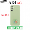 Samsung A34 5G 2023 A346B - Tapa trasera + Lente - Verde - Original