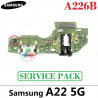 SAMSUNG A22 5G A226B A226 - PLACA DE CARGA ORIGINAL SERVICE PACK