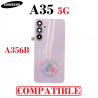 Samsung Galaxy A35 5G 2024 A356B - Tapa trasera + Lente de cámara - Rosa - Compatible