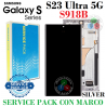 SAMSUNG S23 Ultra 5G 2023 S918B s918 - PANTALLA SERVICE PACK con marco silver