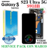 SAMSUNG S23 Ultra 5G 2023 S918B s918 - PANTALLA SERVICE PACK CON MARCO VERDE OSCURO