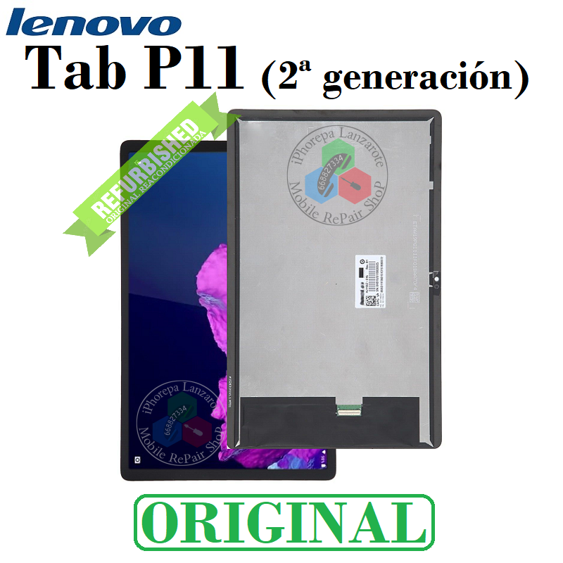 Lenovo Tab P11 (2ª generación), 2023, TB350FU, TB350XU, TB350 - PANTALLA COMPLETA ORIGINAL refurbished