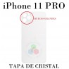 iPhone 11 PRO - TAPA TRASERA DE CRISTAL BLANCO CON LOGO