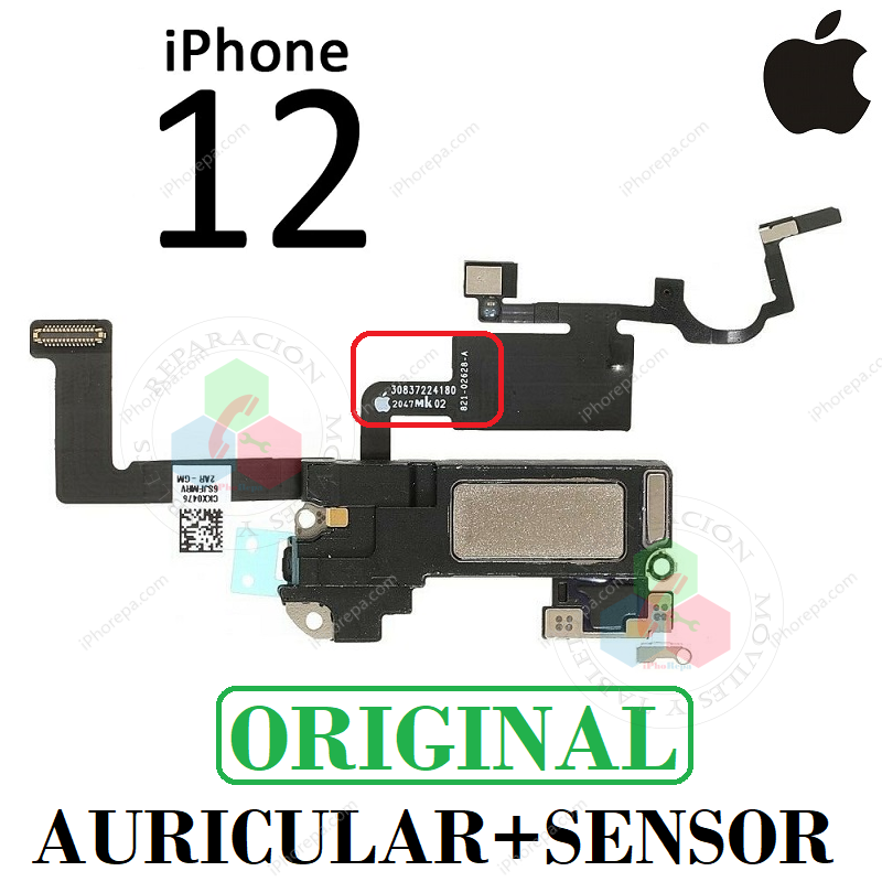iPhone 12 / iPhone 12 PRO -  FLEX AURICULAR + SENSOR - ORIGINAL REFURBISHED