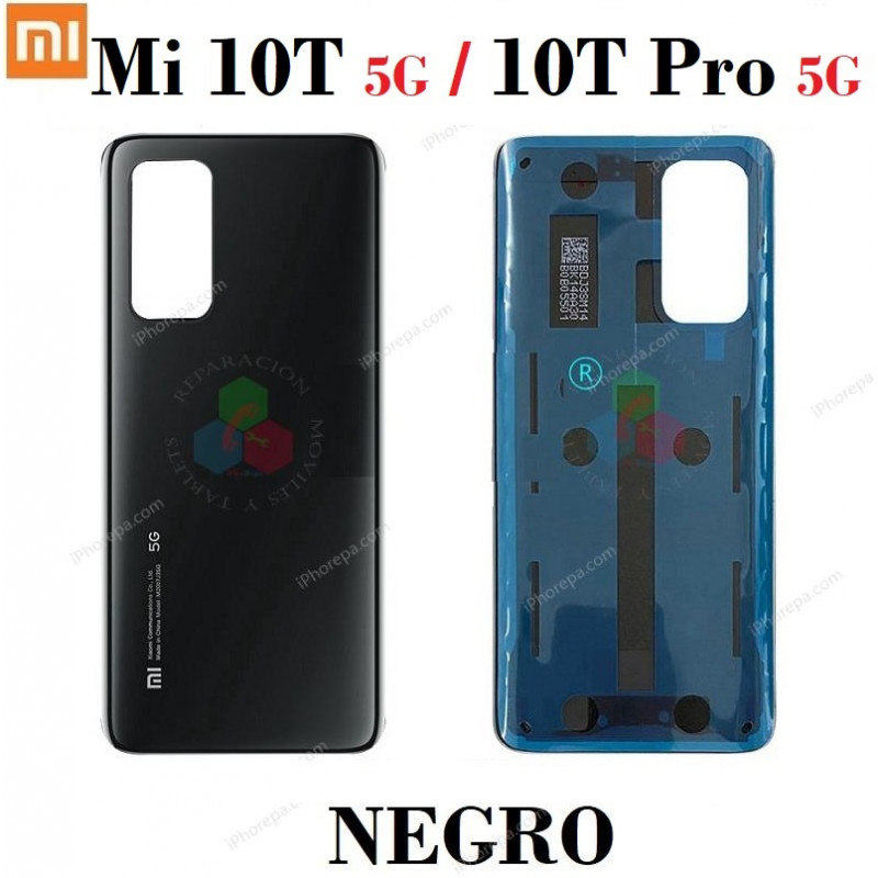 Xiaomi Mi 10T 5G 2020 M2007J3SY / Mi 10T Pro / Mi 10T Pro 5G - TAPA TRASERA NEGRO