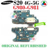 SAMSUNG S20 4G 2020 G980F / S20 5G 2020 G981B - PLACA DE CARGA ORIGINAL refurbished