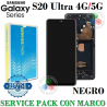 Samsung S20 Ultra 4G / 5G 2020 G988B g988 - PANTALLA SERVICE PACK con marco NEGRO