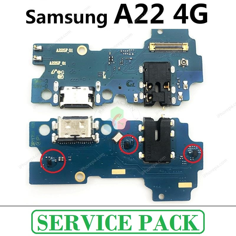 SAMSUNG A22 4G A225F A225 - PLACA DE CARGA ORIGINAL SERVICE PACK