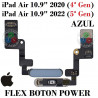 iPad Air 4 10.9" 2020 (4ª Gen) / iPad Air 5 10.9" 2022 (5ª Gen) - flex boton power huella - AZUL