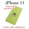 iPhone 11 - TAPA DE CRISTAL AMARILLO compatible con logo