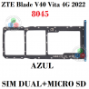 ZTE Blade V40 Vita 4G 2022 8045 - BANDEJA DUAL SIM + MICRO SD - AZUL
