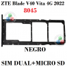 ZTE Blade V40 Vita 4G 2022 8045 - BANDEJA DUAL SIM + MICRO SD - NEGRO