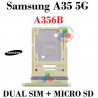 Samsung A35 5G 2024 A356B A356 - BANDEJA DUAL SIM + MICRO SD - AMARILLO