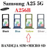 Samsung A25 5G 2023 A256B A256 - BANDEJA SIM + MICRO SD - AMARILLO