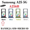 Samsung A25 5G 2023 A256B A256 - BANDEJA SIM + MICRO SD - NEGRO