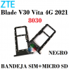 ZTE Blade V30 Vita 4G 2021 8030 - BANDEJA SIM SINGLE + MICRO SD - NEGRO