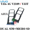Vivo Y33s 4G 2020 V2109 / Y33T - BANDEJA DUAL SIM + MICRO SD - AZUL