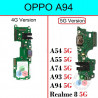 OPPO A94 4G / A94 5G / A95 5G / RENO 4 SE / RENO 5 LITE / RENO 5F / 5Z / REALME 8 4G / 8 PRO 4G / F19 - PLACA DE CARGA ORIGINAL