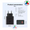 Samsung Cargador 65W Tipo C + 25W Tipo C + 15W USB-A - BASE DE CARGA TRIO