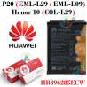 Huawei P20 (EML-L29 / EML-L09) / Honor 10 (COL-L29) ( HB396285ECW ) - BATERIA SERVICE PACK