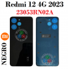Xiaomi Redmi 12 4G 2023 23053RN02A - Tapa trasera - Negro - ORIGINAL
