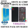 SAMSUNG S20 FE 4G G780F G780 / S20 FE 5G G781 G781B - PANTALLA service pack CON MARCO Violeta