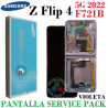 Samsung Z Flip4 5G 2022 F721B f721 - PANTALLA SERVICE PACK MARCO VIOLETA