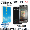 SAMSUNG S23 FE 5G 2023 S711B s711 - PANTALLA ORIGINAL service pack con marco negro grafito