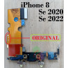 iPhone 8 / Se 2020 / se 2022 - FLEX DE CARGA + MICRÓFONOS - ORIGINAL refurbished